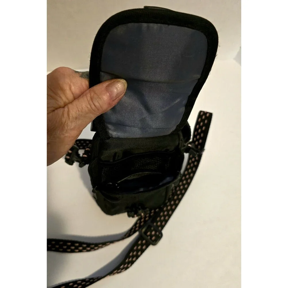 Vintage 90s Samsonite Black Camera Bag Case & Strap & Handle & Pockets 6x4x2 In.